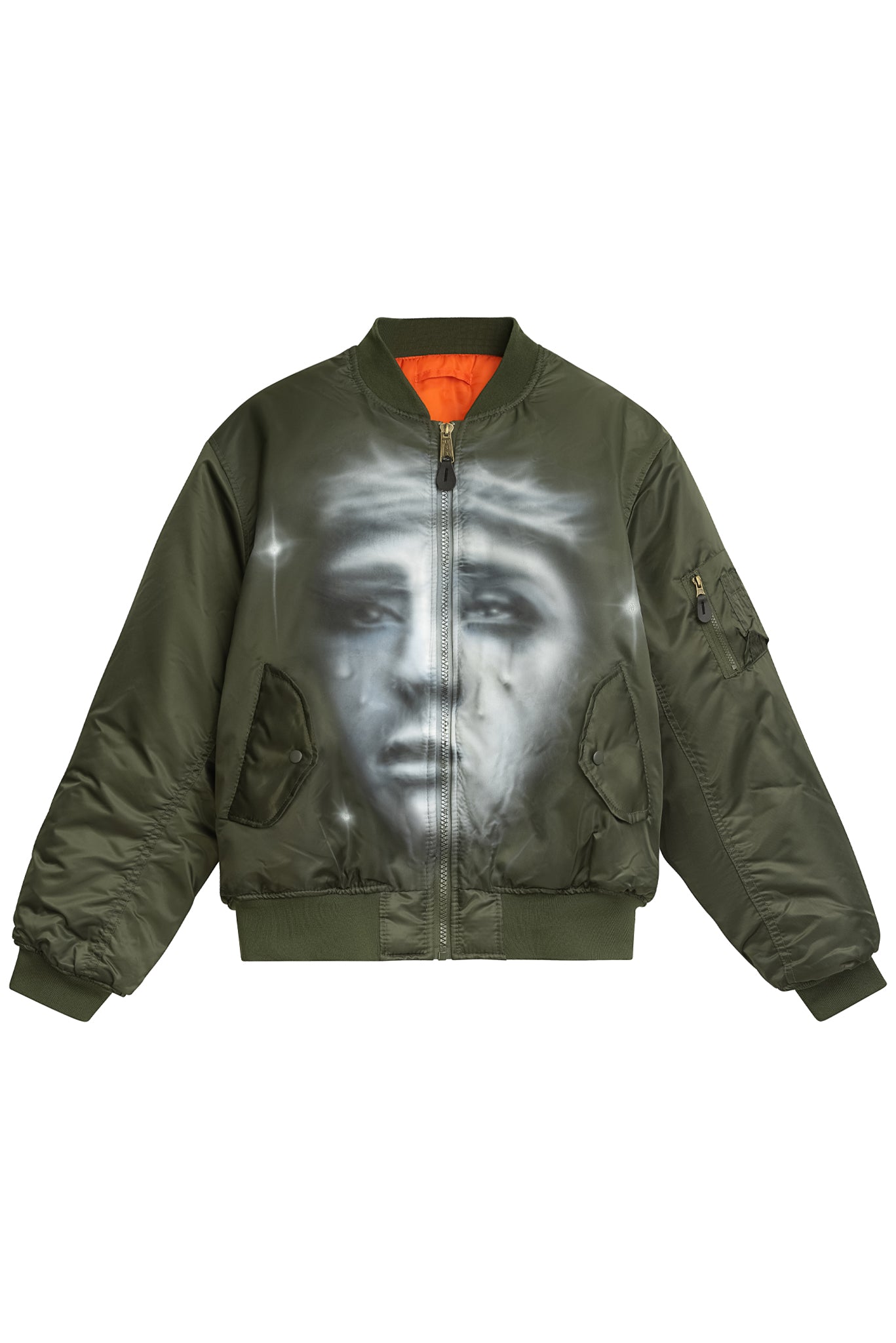 Witch Sign Print Women's Bomber Jacket